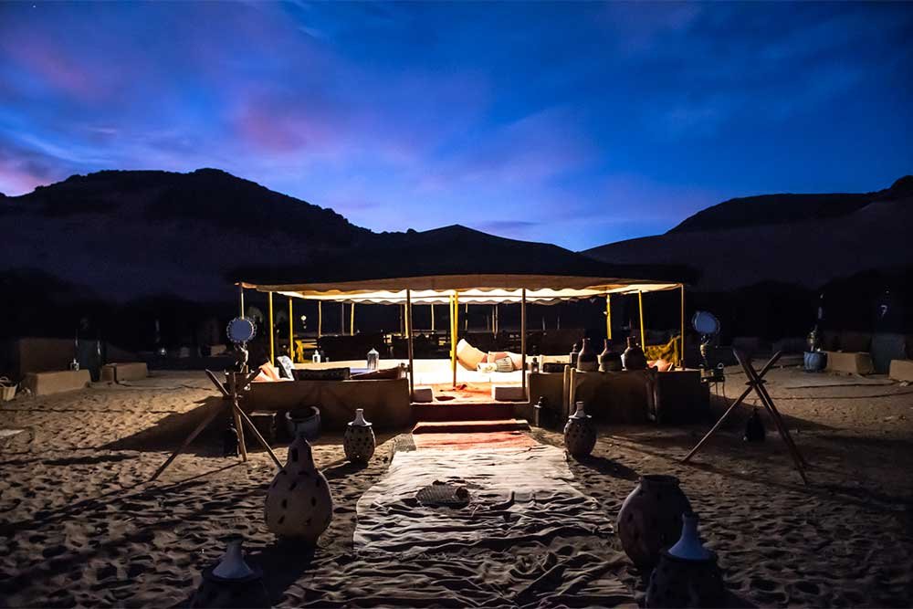  berber camp in zagora desert