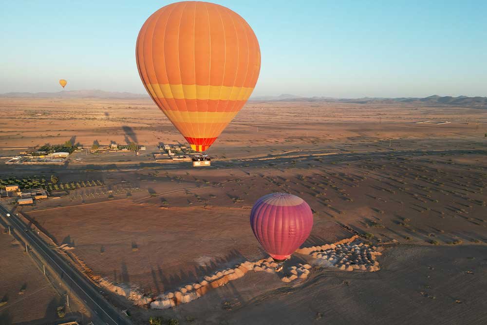 hot air balloon activity in marrakech